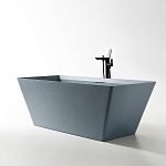 Ванна из искусственного камня ABBER Berlin AM9912G серая матовая-3