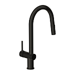 Смеситель для кухни BRASKO с выдвижным изливом черный-5