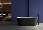 Акриловая ванна ABBER AB9209MB черная матовая-2