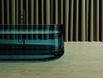 Прозрачная ванна ABBER Kristall AT9708Aquamarin бирюзовая-6