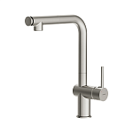 Смеситель для кухни FLAVIS с выдвижным изливом два режима сатин-2