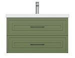Тумба CLASSIC 80 зеленый матовый-2