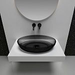 Раковина накладная прозрачная ABBER Kristall AT2801Onyx-3