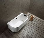 Ванна из искусственного камня ABBER Leipzig AM9916 белая матовая-2