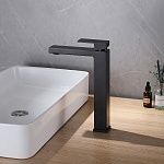 Смеситель ABBER Daheim AF8211B для раковины, черный матовый-2