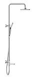 Душевая система VIVO (смеситель термостатический) с изливом 3 режима шланг 150 металл квадрат-2