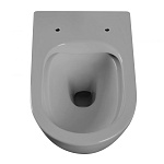 Унитаз ABBER Bequem AC1103MG подвесной серый матовый, безободковый-5