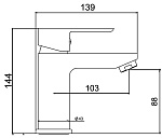 Смеситель для раковины LAPARET SIMONA N3018502LPT-7