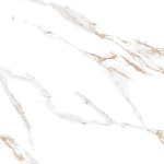 Calacatta Sharp Gold Керамогранит белый 60х60 Полированный-4