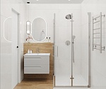 Стоун Микадо Бланко / Stone Micado Blanco (Ceradim) (Ceradim), ректифицированный, под белый камень, для пола и стен в ванной, гостиной