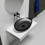 Раковина накладная прозрачная ABBER Kristall AT2801Onyx-2