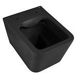 Унитаз ABBER Rechteck AC1201MB подвесной черный матовый, безободковый-8