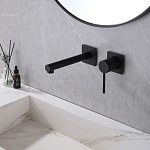 Смеситель ABBER Emotion AF8812B для раковины скрытого монтажа, черный матовый-2