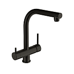 Смеситель для кухни CREA однорычажный с подключением фильтра черный-2