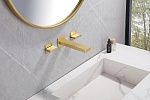 Смеситель ABBER Daheim AF82122G для раковины скрытого монтажа, матовое золото-2