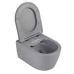 Унитаз ABBER Bequem AC1104MG подвесной серый матовый, безободковый-7