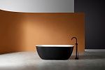 Ванна из искусственного камня ABBER Frankfurt AM9941BW черно-белая матовая-2