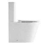 Унитаз ABBER Bequem AC1112TMW компакт белый матовый, безободковый, смыв торнадо-5