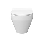 Унитаз подвесной LAPARET Correct с сиденьем микролифт белый с1-3