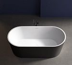 Акриловая ванна ABBER AB9209MB черная матовая-3