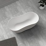 Ванна из искусственного камня ABBER Stein AS9604 белая матовая-2