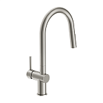 Смеситель для кухни BRASKO с выдвижным изливом сатин-5