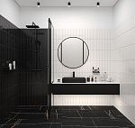 Керамическая плитка, BLACK 7.5x30, Liguria-2