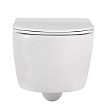 Унитаз ABBER Bequem AC1104 подвесной белый, безободковый-5