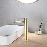 Смеситель ABBER Emotion AF8811G для накладной раковины, золото матовое-2