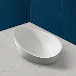 Ванна из искусственного камня ABBER Stein AS9639 белая матовая-3