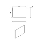 Панель для ванны боковая VIRGO 75-2