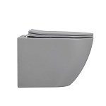 Унитаз ABBER Bequem AC1101MG подвесной серый матовый, безободковый-3