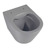 Унитаз ABBER Bequem AC1102MG подвесной серый матовый, безободковый-8