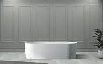 Ванна из искусственного камня ABBER Stein AS9614 белая матовая-2
