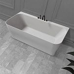 Ванна из искусственного камня ABBER Stein AS9616 белая матовая-2