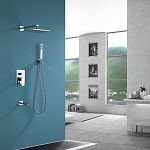 Душевая система ABBER Weiss Insel AF8017 скрытого монтажа с изливом, хром-2