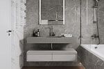 Stone Cool Grey (Ceradim) (Ceradim, Индия), ректифицированный, под серый камень с прожилками, для пола и стен