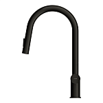 Смеситель для кухни BRASKO с выдвижным изливом черный-6