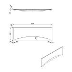 Панель для ванны фронтальная VIRGO 150-2