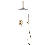 Душевая система ABBER Emotion AF8821G скрытого монтажа без излива, золото матовое