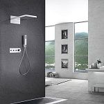 Душевая система ABBER Rund AF8752 скрытого монтажа без излива, термостат, хром-2