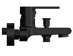 Смеситель BRASKO BLACK для ванны черный-6