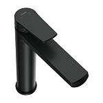 Смеситель для раковины высокий CITY черный-4