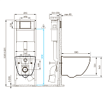 Комплект BRASKO SMART CO DPL EO slim + VECTOR + TWINS пластик хром глянцевый-2