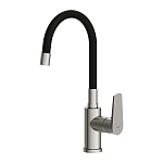 Смеситель для кухни MODUO с гибким изливом сатин