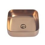 Раковина накладная ABBER Rechteck AC2211MRG розовое золото матовое-2