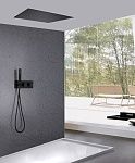 Душевая система ABBER Daheim AF8255B скрытого монтажа без излива, термостат, черная матовая-2