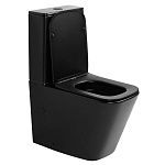 Унитаз ABBER Rechteck AC1210TMB компакт черный матовый, безободковый, смыв торнадо-4