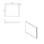 Панель для ванны боковая UNIVERSAL TYPE 1 70-3