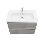 Тумба подвесная ELECTRA 80 под умыв-к Creavit Ideal 80, хромикс серебро, LE-WCAB-80-323-3